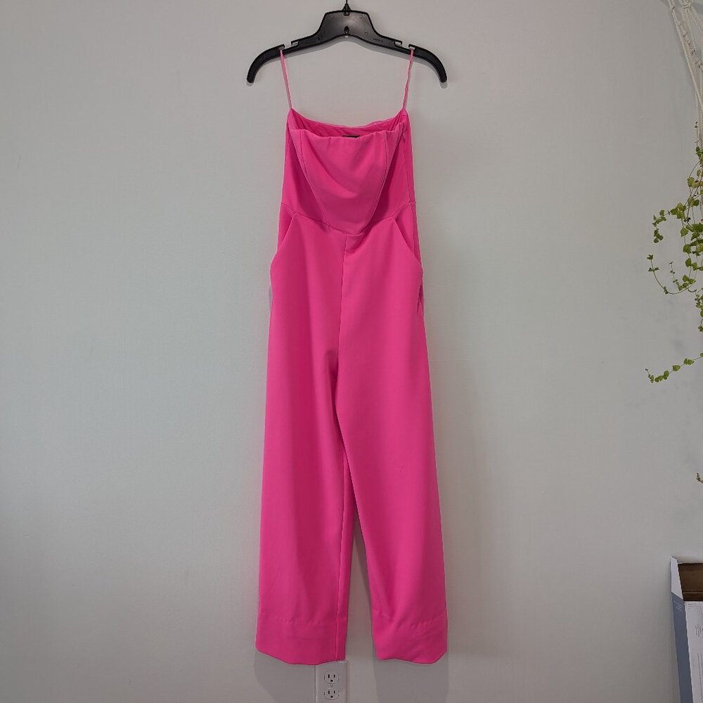 Express Hot Pink Jumpsuit - Picture 2 of 5